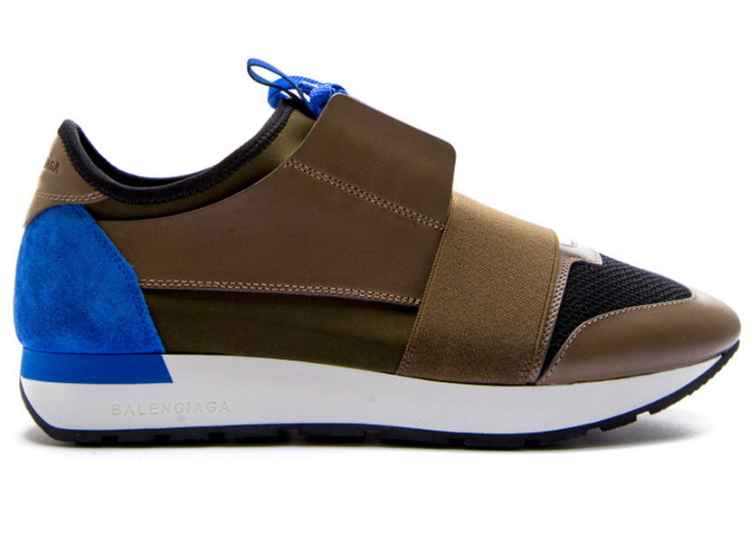 Кецове и обувки Balenciaga Race Runner "Brown Black Blue" Кафяво | 535391 W0YXS 3263