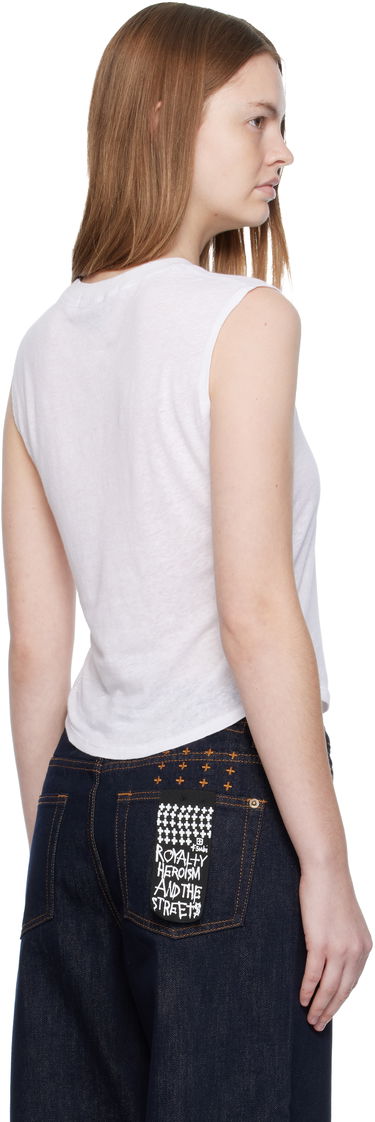 Потник Ksubi Ksubi Motor Oil Moss Cropped Tank Top Бяло | WFA25TA003, 2