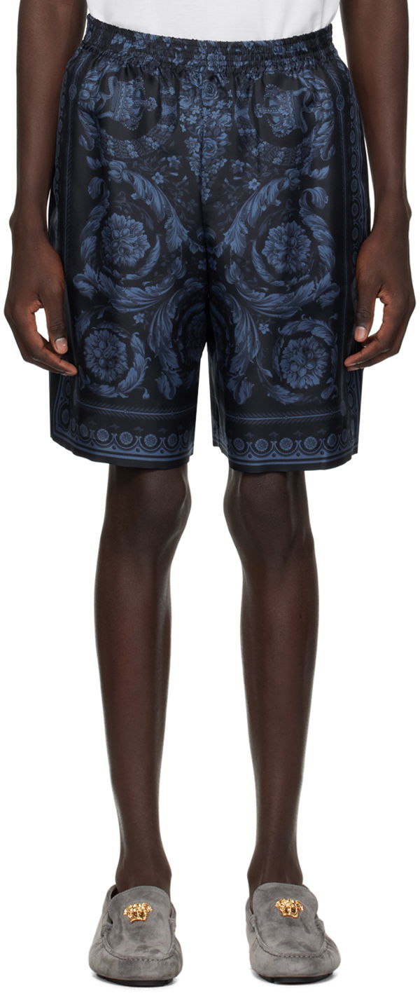 Къси панталони Versace Barocco Shorts Тъмно синьо | 1002476_1A09783