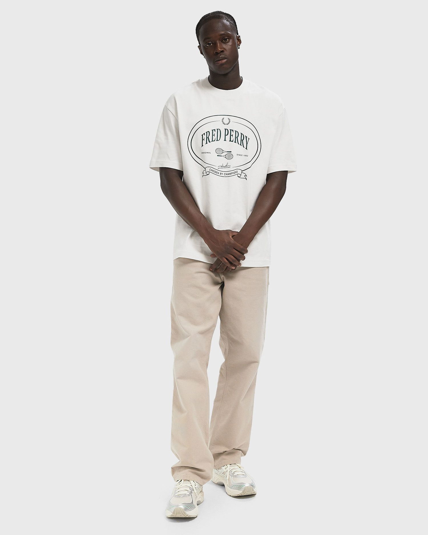 Тениска Fred Perry Fred Perry Chosen By Champions Graphic T-Shirt Бяло | M1316-129, 1
