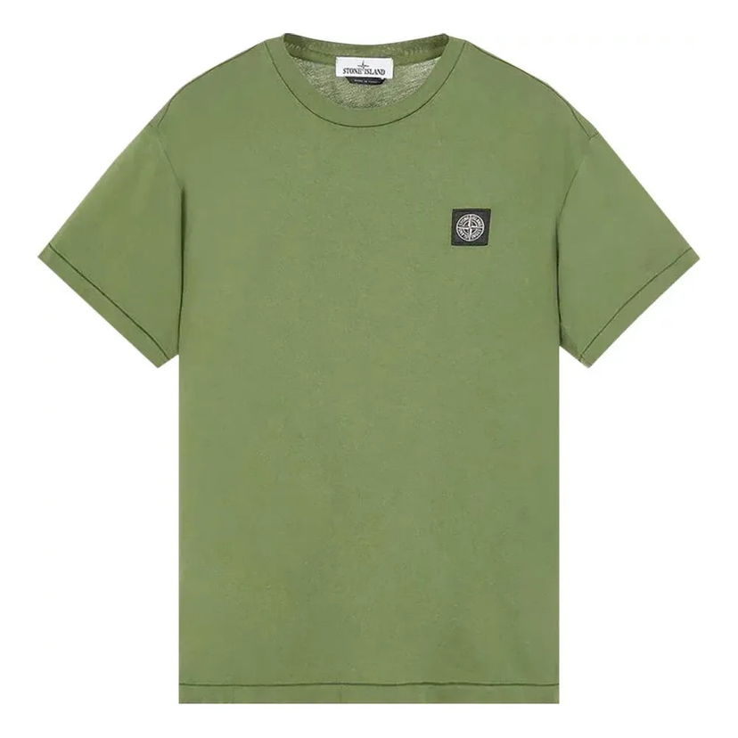 Тениска Stone Island Logo Patch T-Shirt Зелено | 101524113-V0055