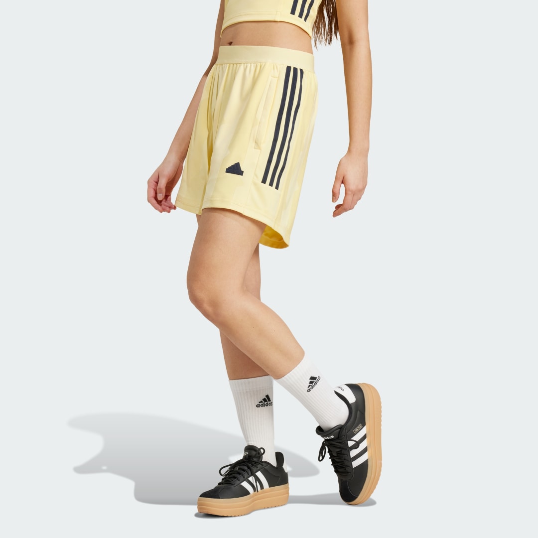 Къси панталони adidas Performance Tiro Cut 3-Stripes Jacquard Shorts Жълто | IX3729, 0