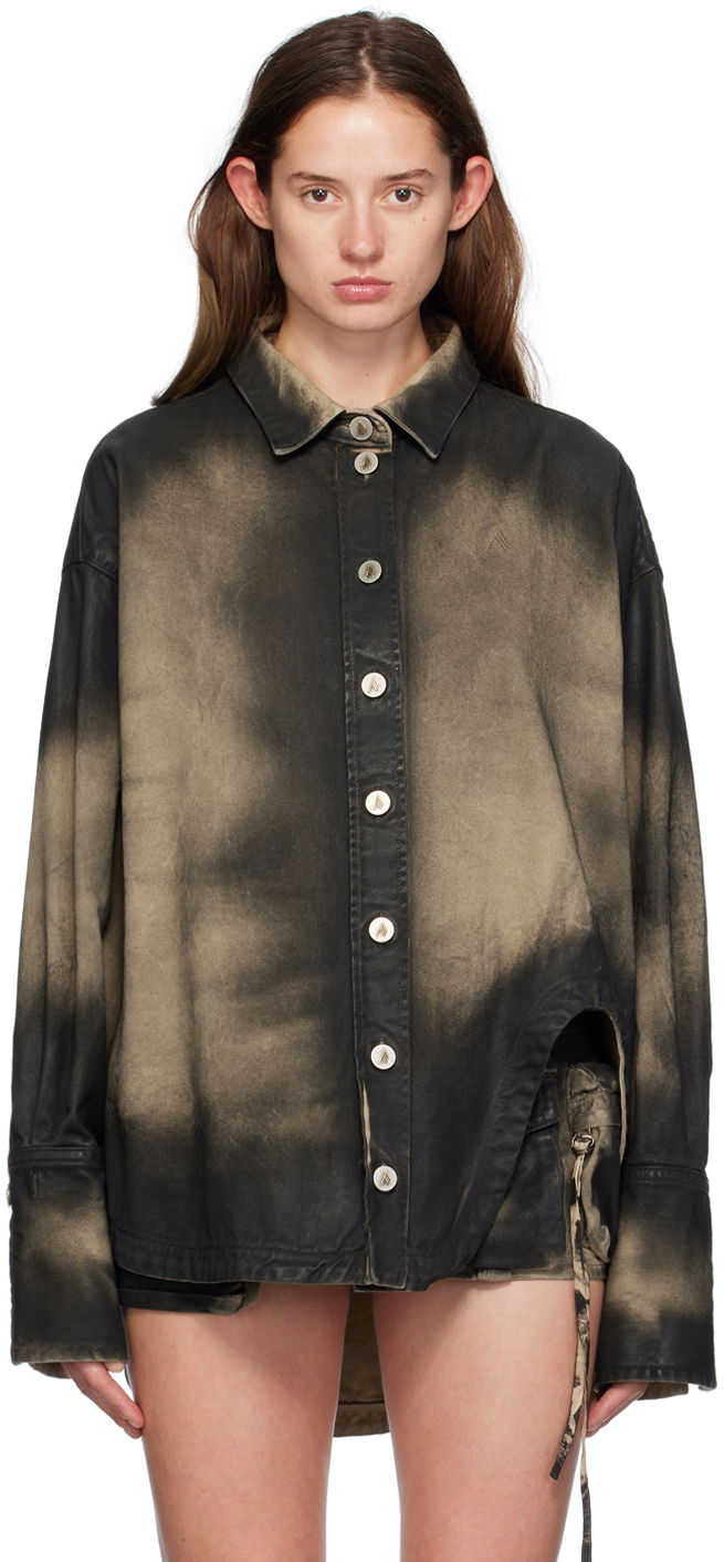 Риза The Attico Attico Diana Denim Shirt Черно | SPEWCB68 C109, 0
