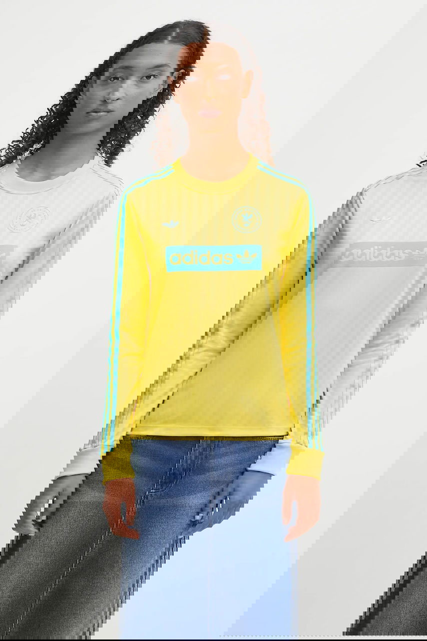 Фланелка adidas Originals Originals Football Club Long-Sleeve Jersey Жълто | JW2561, 0