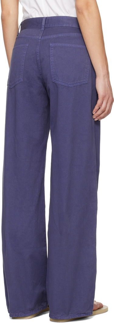 Панталони The Row The Row Eglitta Wide-Leg Jeans Лилаво | 6525-W3723, 2