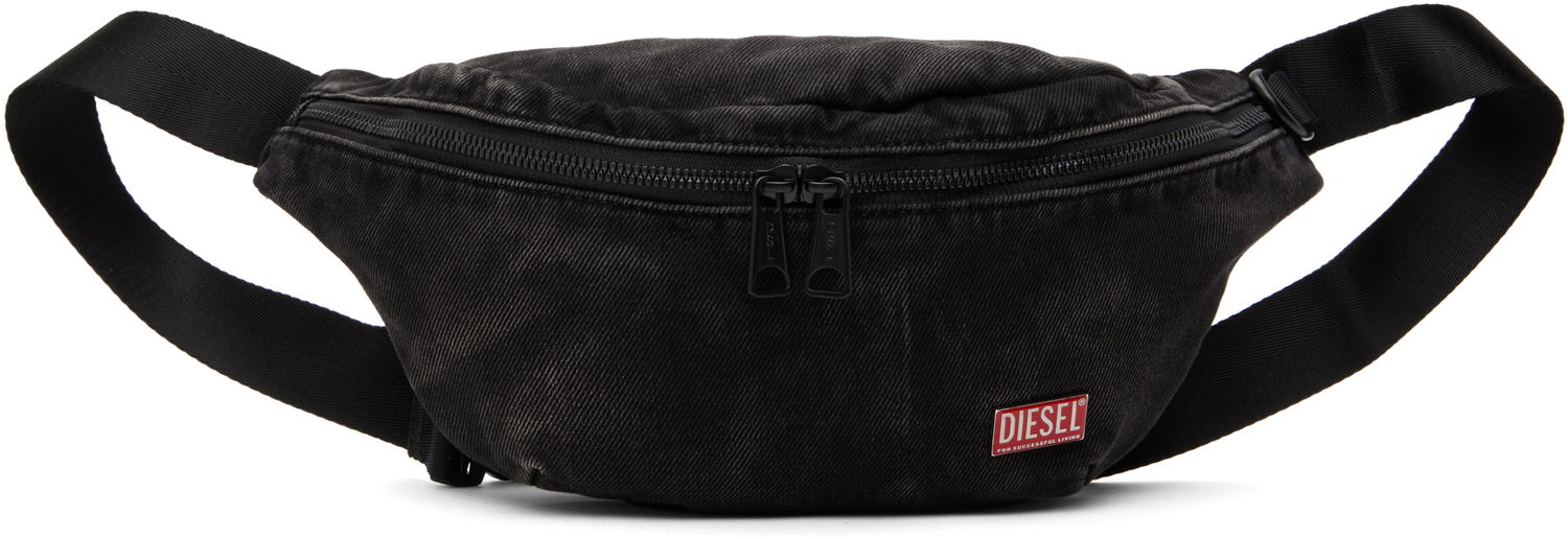 Чанта за кръста Diesel Black Denim Belt Bag Черно | X10089-P5237-T8013, 0