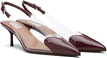 Кецове и обувки Alaïa Heart Slingback Pumps Черно | AA3E057CK150, 3