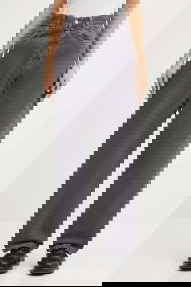 Дънки Carhartt WIP Brandon High Waist Wide Leg Jeans Сиво | I034837.874J, 0