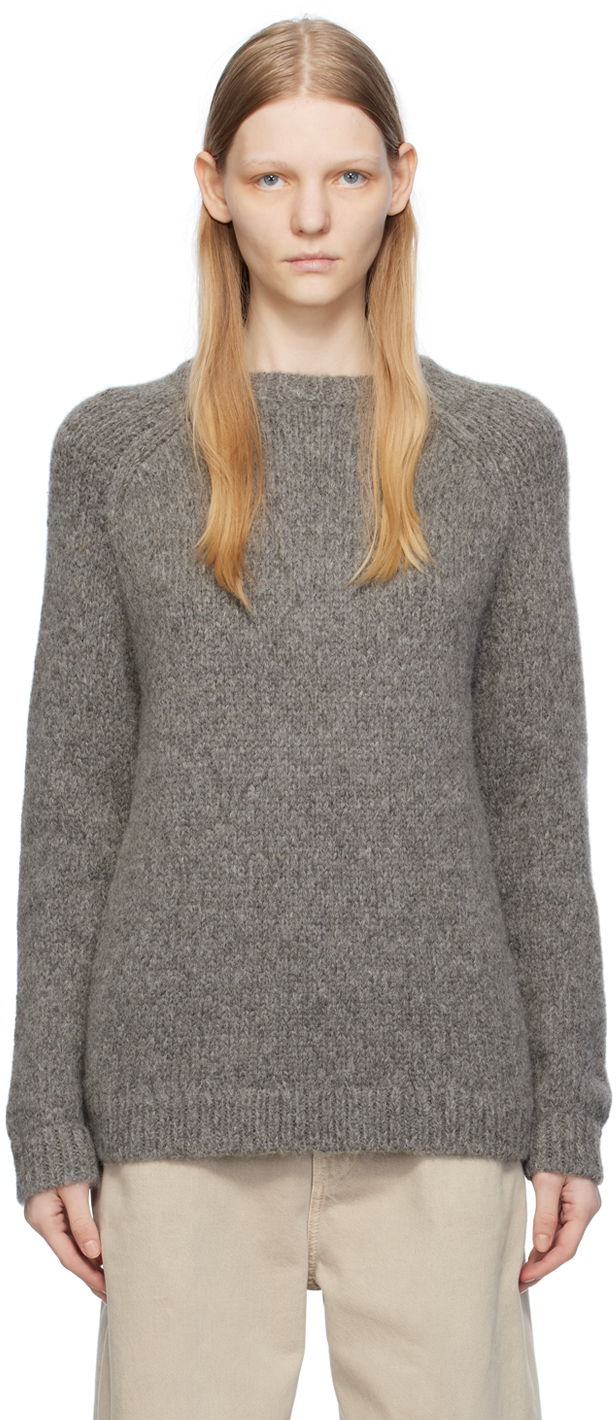 Пуловер TOTEME TOTEME Raglan Knit Sweater Сиво | 234-WRTWTP226-YA0014, 0