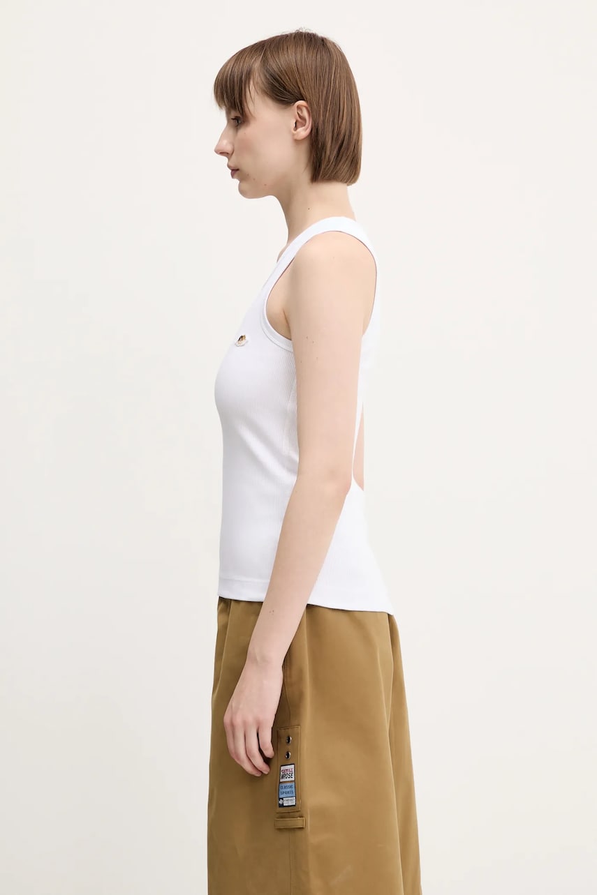 Потник Fiorucci Fiorucci Angel Patch Ribbed Tank Top Бяло | W02SPTTA324CJ01WH01, 1