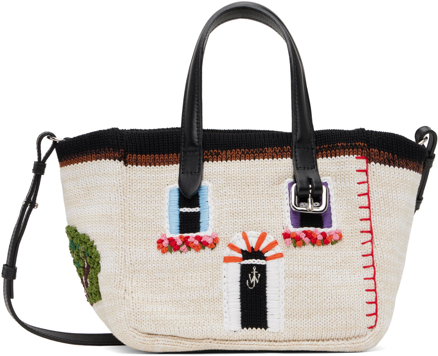 Голяма пазарска чанта JW Anderson JW Anderson Mini Belt House Tote Bag Бежово | HB0714-YN0426, 0