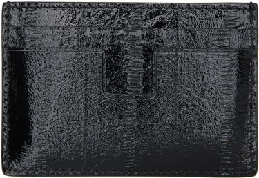 Портфейл Tom Ford TOM FORD T Line Printed Patent Eel Card Holder Черно | YM232-LGO061S, 1