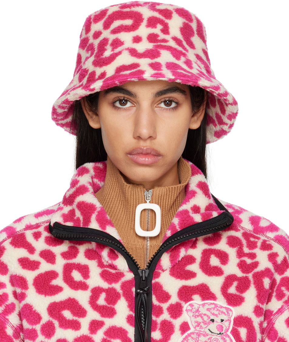 Шапка Moncler x Genius 1 x JW Anderson Teddy Bucket Hat Розово | I109E3B00001M2684, 0