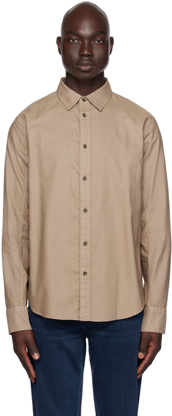 Риза rag & bone Rag & Bone Engineered Fit Shirt Бежово | MBW23HA455XXML, 0