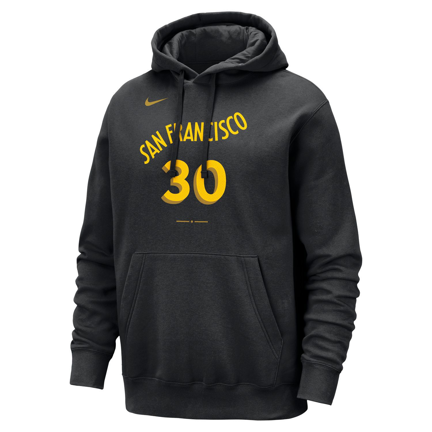 Суитчър Nike NBA Golden State Warriors Stephen Curry City Edition Club Hoodie Черно | FB4852-010, 1