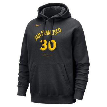 Суитчър Nike NBA Golden State Warriors Stephen Curry City Edition Club Hoodie Черно | FB4852-010, 1