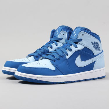 Кецове и обувки Jordan Air Jordan 1 Retro Mid "Ice Blue" Синьо | 554724-400, 1