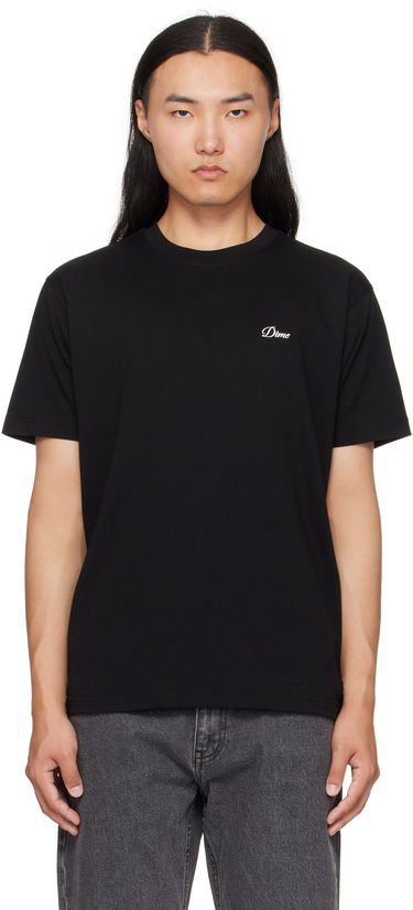 Тениска Dime Dime Cursive Logo T-Shirt Черно | DIMEFA2544BLK, 0