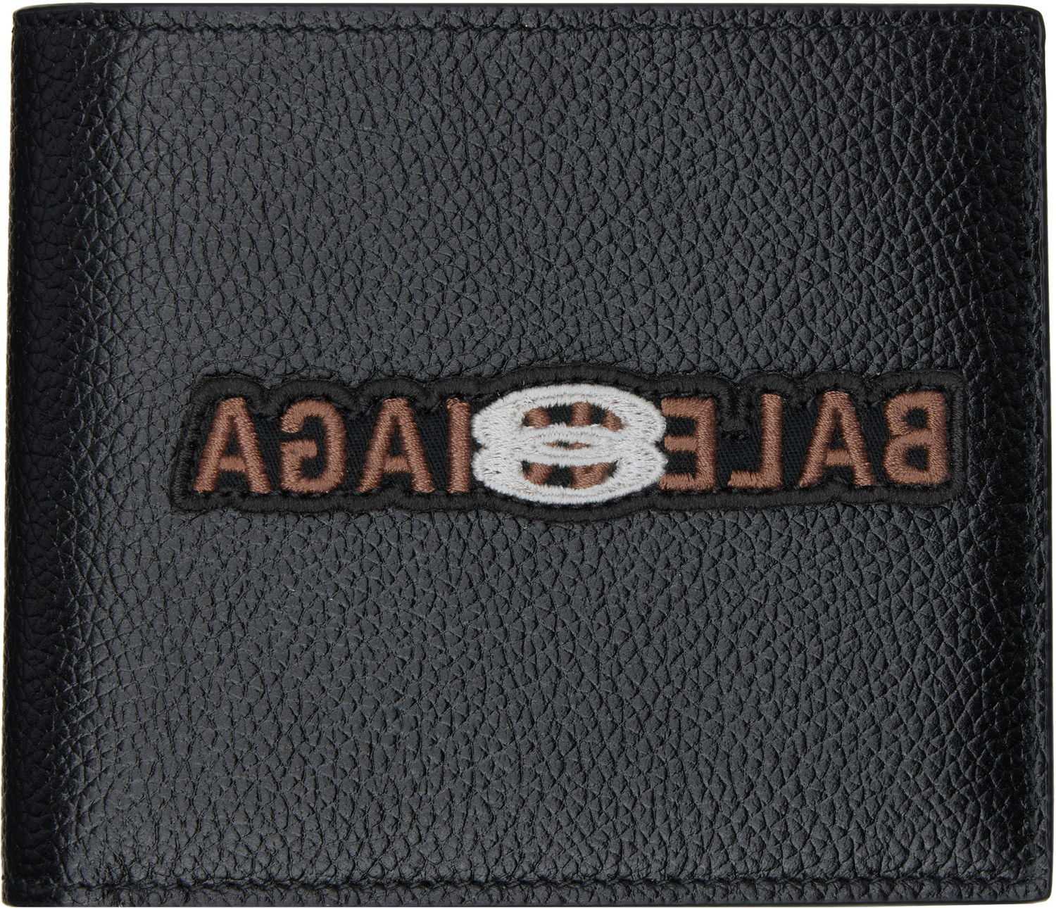 Портфейл Balenciaga Embroidered Logo Leather Wallet Черно | 5945492AA931000, 0