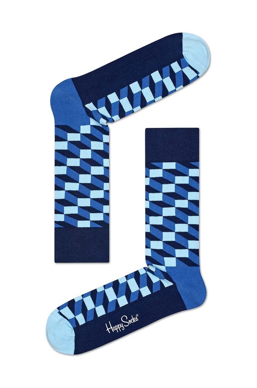 Чорапи Happy Socks Filled Optic Тъмно синьо | FIO01.6050, 0