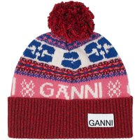 Шапка GANNI Graphic Wool Beanie Розово | A5622-999, 2