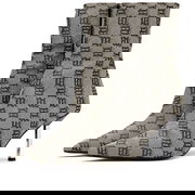 Sasha Monogram Beige Boots