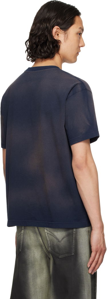 Тениска We11done We11done Embroidered Grunge T-Shirt Тъмно синьо | WD-TT1-25-725-U-NV, 2