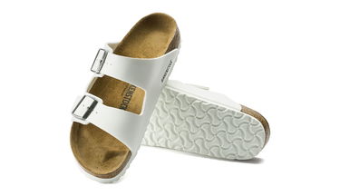 Кецове и обувки Birkenstock Arizona Birko-Flor White Regular Fit Бяло | 0552681, 6