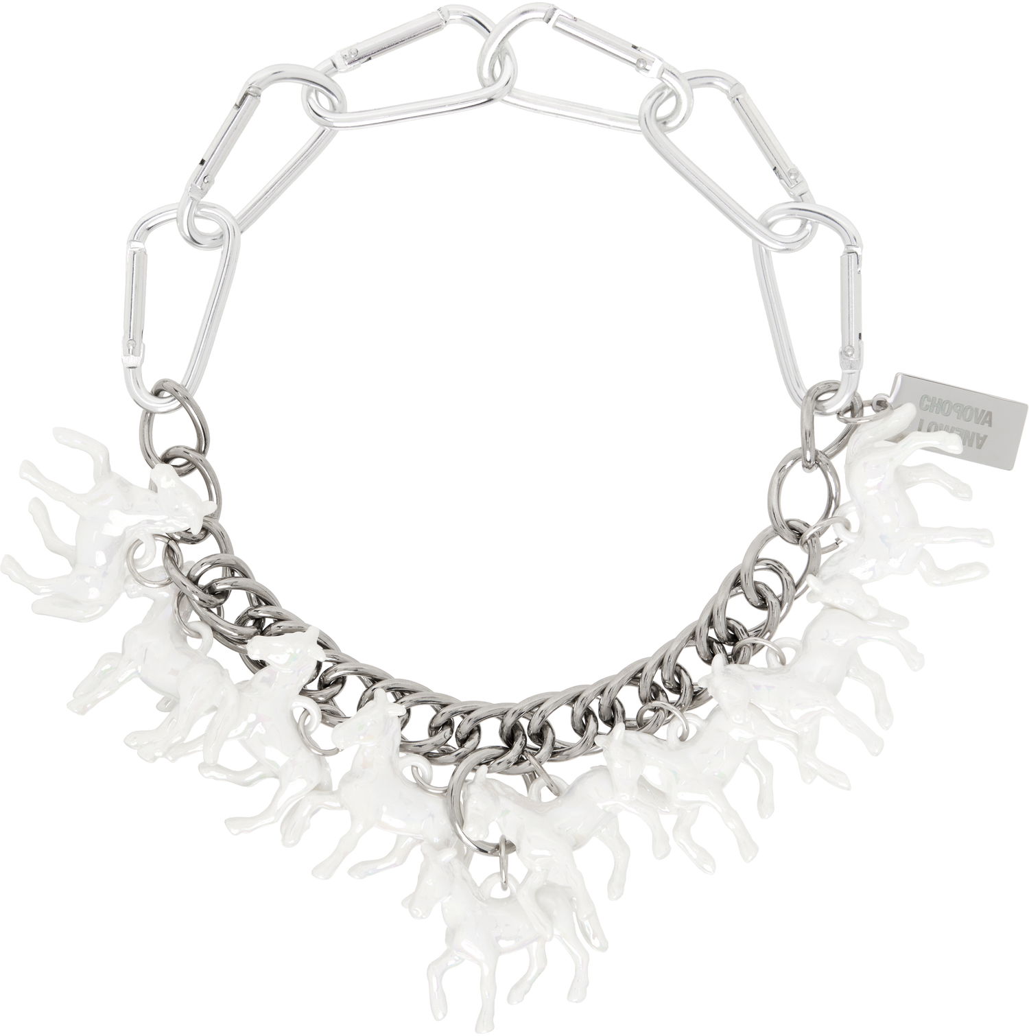 Гривна Chopova Lowena Chopova Lowena Horse Girl Chain Necklace Металик | 6600, 0