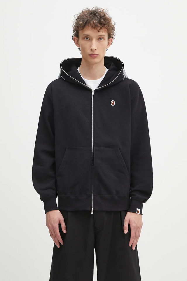 Cotton Full-Zip Hoodie One point APE head