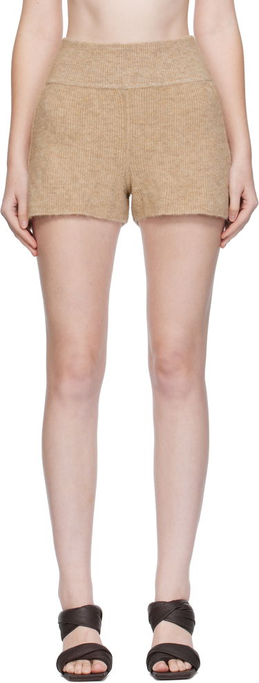 Къси панталони Rick Owens Rick Owens Alpaca Knit Shorts Бежово | RP02E4698 KWP, 0