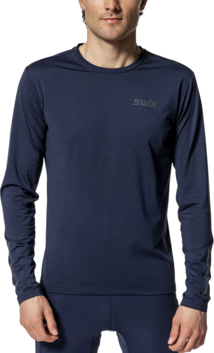Тениска SWIX Pace NTS Long Sleeve Baselayer Top Тъмно синьо | 10016-23-75112