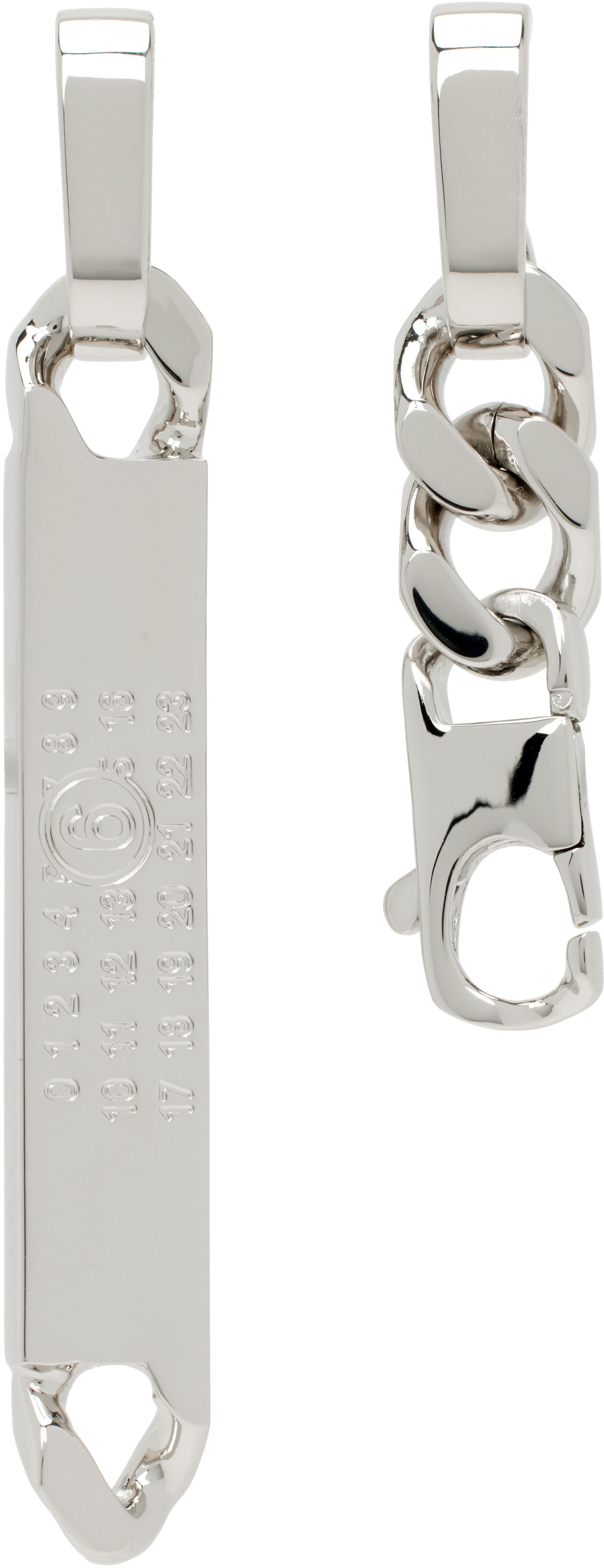 Ключодържатели Maison Margiela MM6 Maison Margiela Chain Drop Earrings Металик | SM6VG0099 P8371, 0