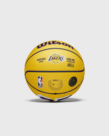 Спортна екипировка Wilson Tennis LeBron James Los Angeles Lakers NBA Player Icon Player Series Outdoor Mini Basketball Жълто | WZ4027701XB3, 0