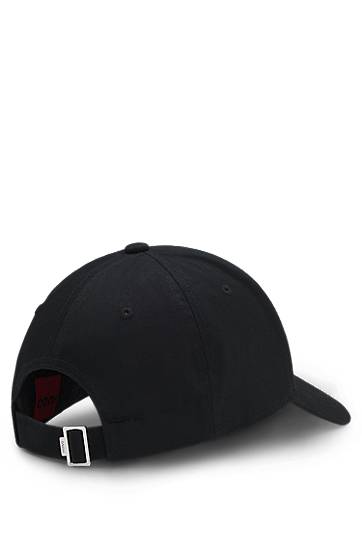 Шапка с козирка BOSS Cotton-twill cap with stacked-letter patch Черно | 50539554, 1