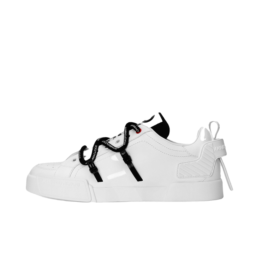 Кецове и обувки Dolce & Gabbana Portofino Calfskin And Patent Leather Бяло | CS2328AJ98689697