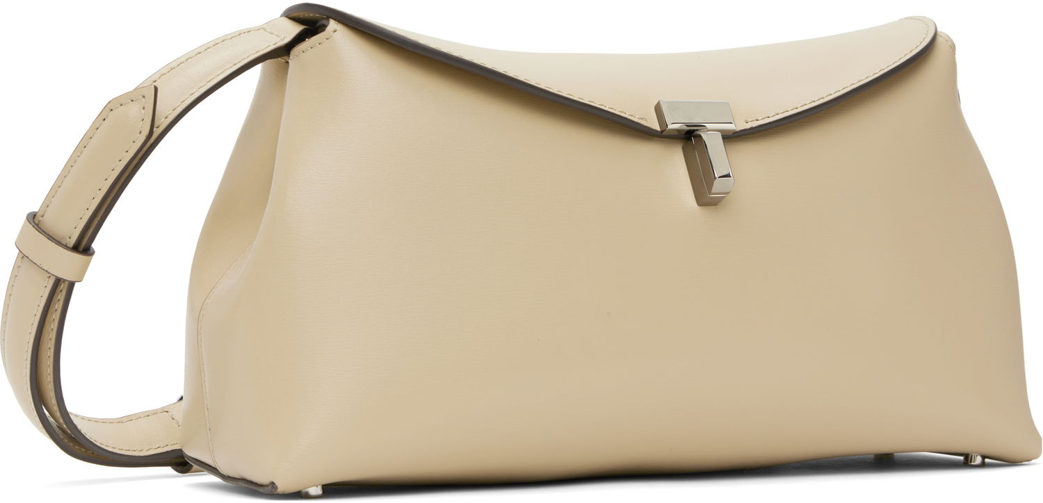 Чанта през рамо TOTEME Toteme T-Lock Leather Clutch Бежово | 234-WAL950-LE0025, 1