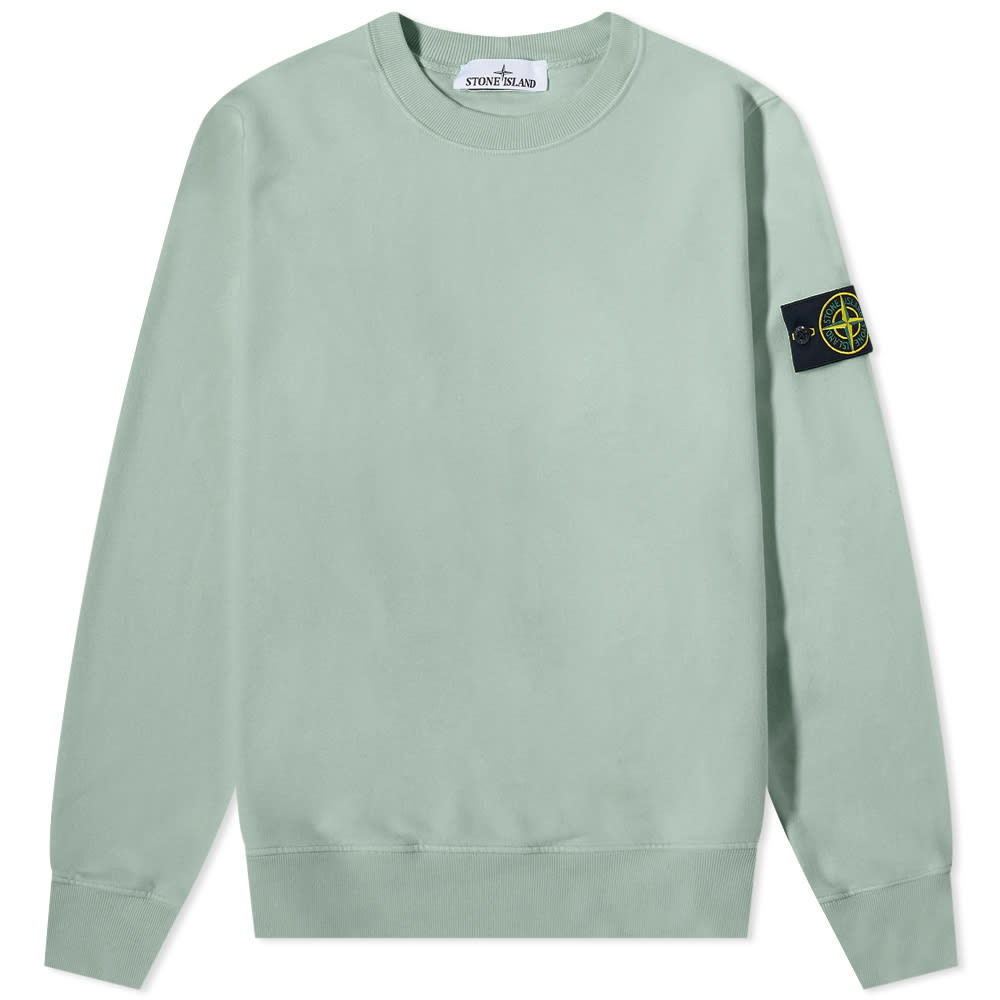 Пуловер Stone Island Brushed Cotton Crewneck Зелено | 771563020-V0055, 0
