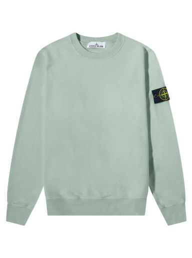 Пуловер Stone Island Brushed Cotton Crewneck Зелено | 771563020-V0055