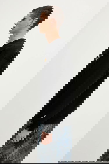 Суитчър AAPE by A Bathing Ape Aaper Crew Neck Sweatshirt with graphic Черно | AAPSWMB377XXN, 1