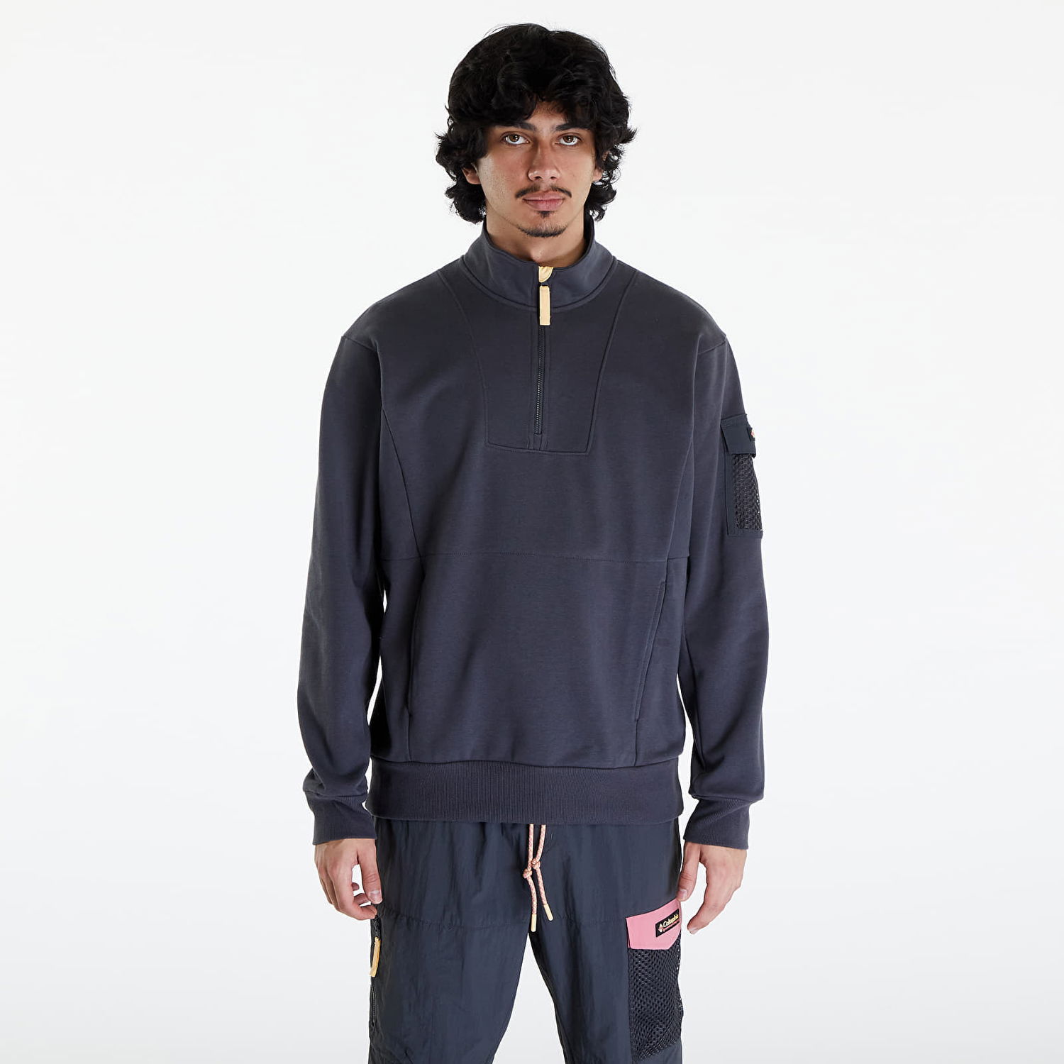 Суитчър Columbia Painted Peak Fleece 1/4 Zip Sweatshirt Shark Тъмно синьо | 2074521011, 0