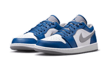 Кецове и обувки Jordan Air Jordan 1 Low "True Blue Cement" GS Синьо | 553560-412, 3