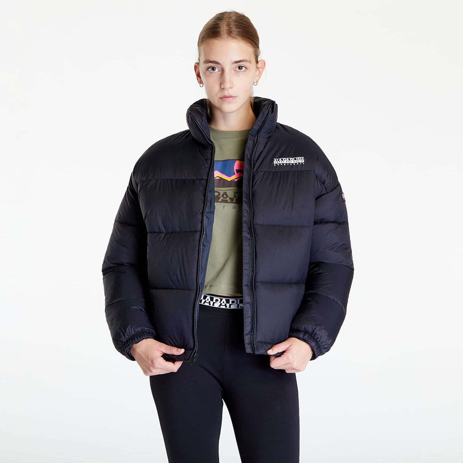 Пухо яке Napapijri A-Box 2 Puffer Jacket Черно | NP0A4GKN0411, 0