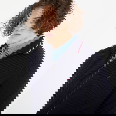 Пуловер Tommy Hilfiger RWB Ribbed Full-Zip Sweater Тъмно синьо | MW0MW41517 DW5, 1