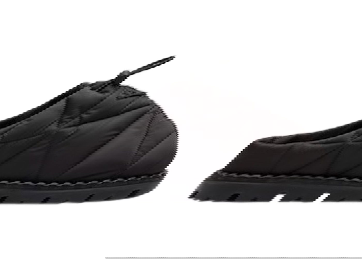 Кецове и обувки Prada Quilted Slides Black Nylon Черно | 2S2954_3LGO_F0002_F_G000, 0