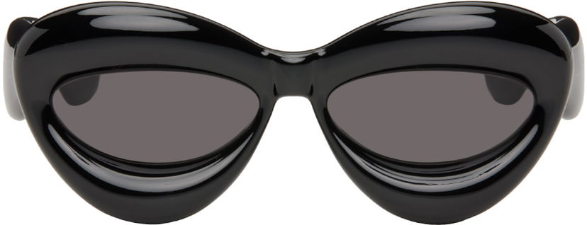 Слънчеви очила Loewe Black Inflated Cat-Eye Sunglasses Черно | LW40097I 192337116735