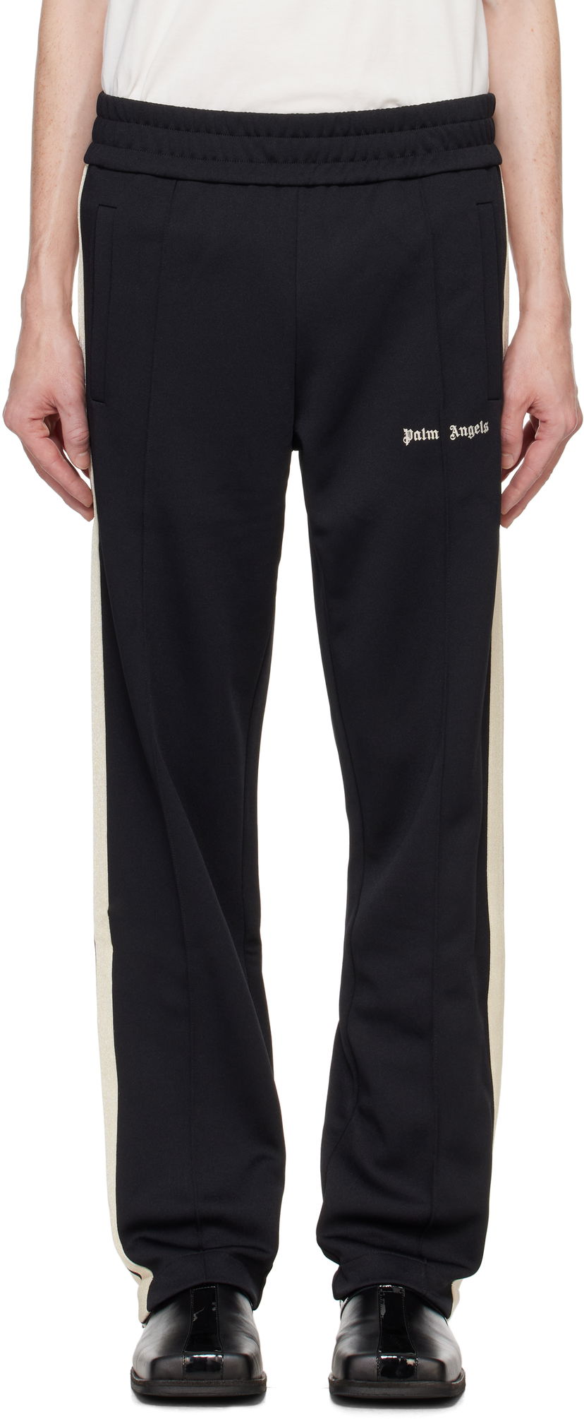 Спортни панталони Palm Angels Classic Logo Track Pants Черно | PMCJ020C99FAB0011003