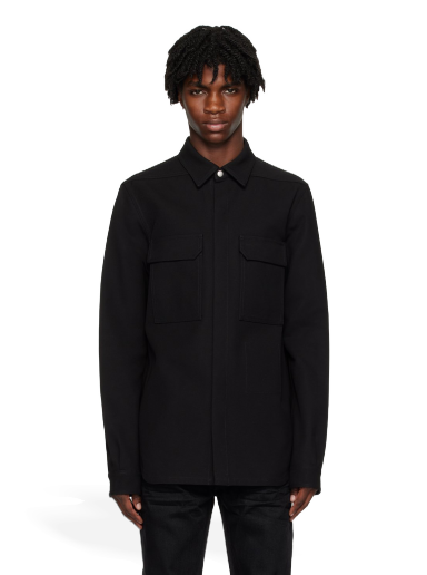 Яке Rick Owens Outershirt Jacket Черно | RL02C7234 DRC