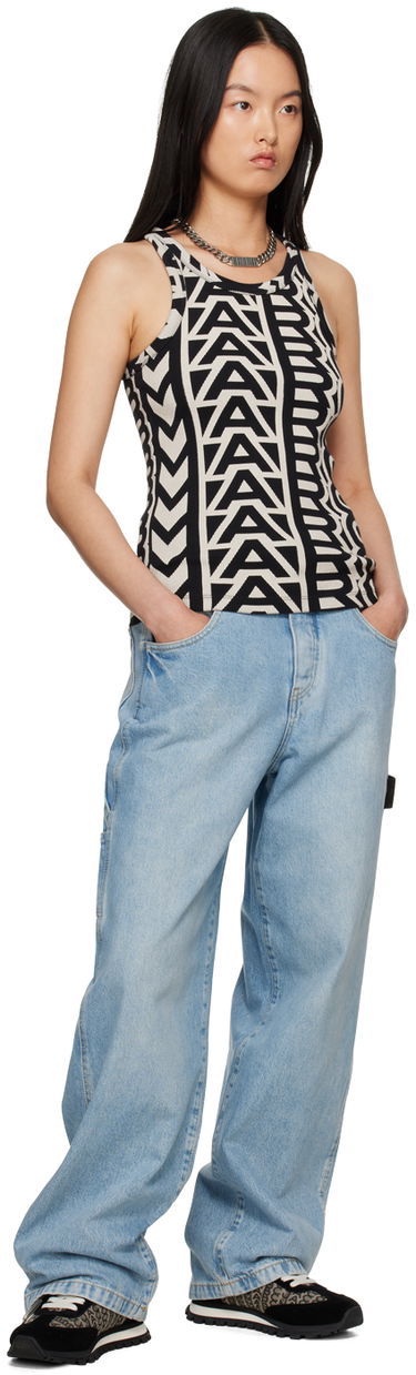 Потник Marc Jacobs Marc Jacobs Monogram Rib Knit Tank Top Черно | 2P3RTP016C12, 3