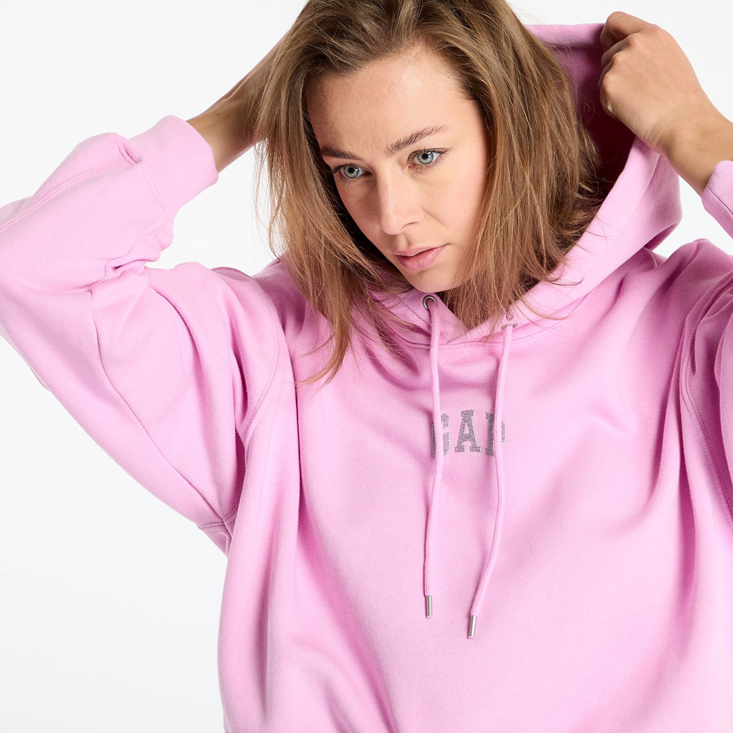 Суитчър GAP GAP Oversized Logo Hoodie Розово | 588015-01, 1